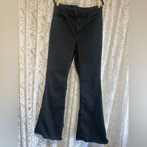 American Eagle Black Super High Rise Flare Jeans